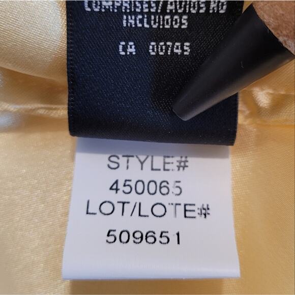 NWT Monique Lhuillier Bridesmaids Pale Yellow Strapless Mini Dress size 10 - Picture 8 of 13